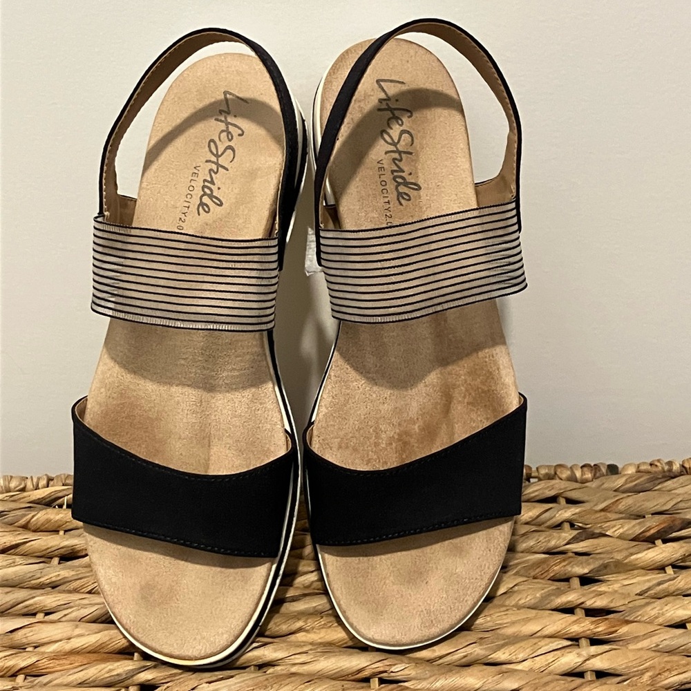 Lifestride Zing sandals, 11M, navy